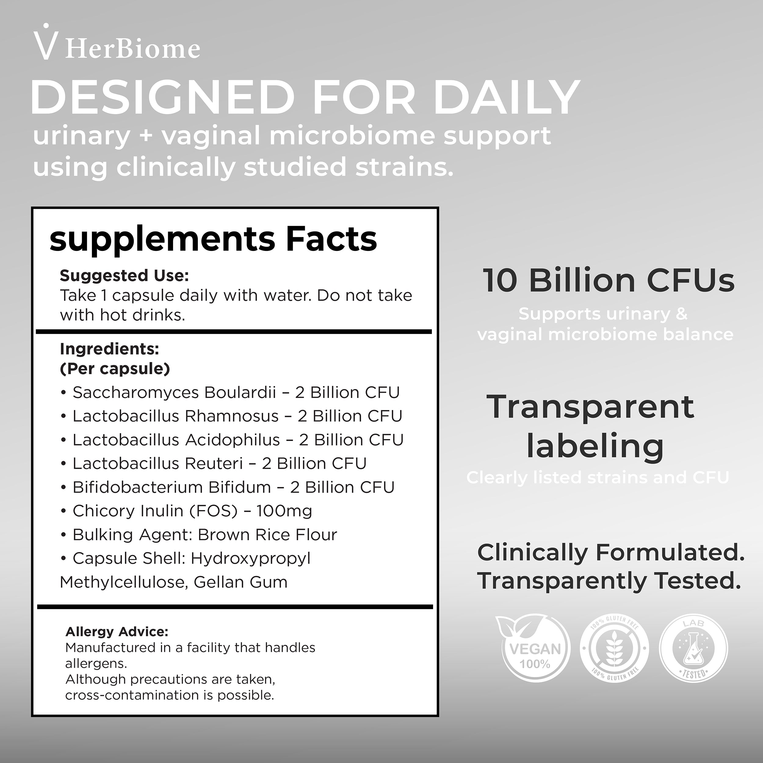 Urinary & Vaginal Microbiome Support